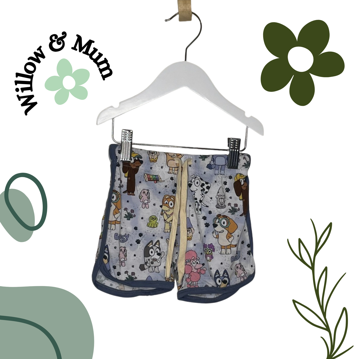 Bamboo Bluey Shorts