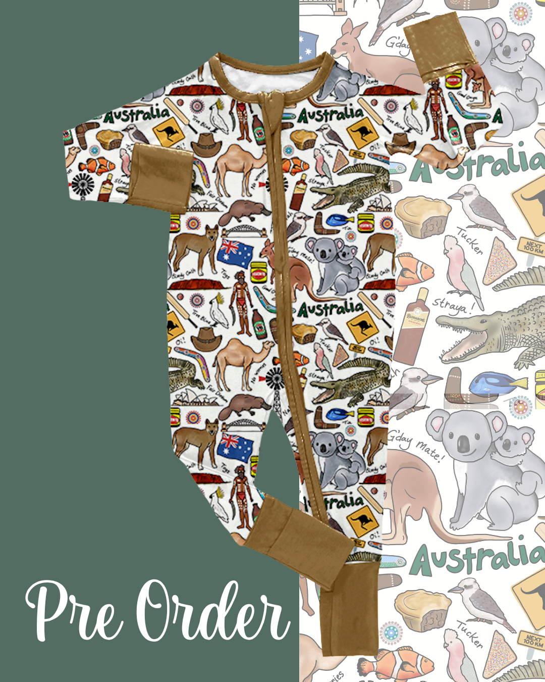 PRE ORDER Organic Growsuit | Aussie Aussie Aussie