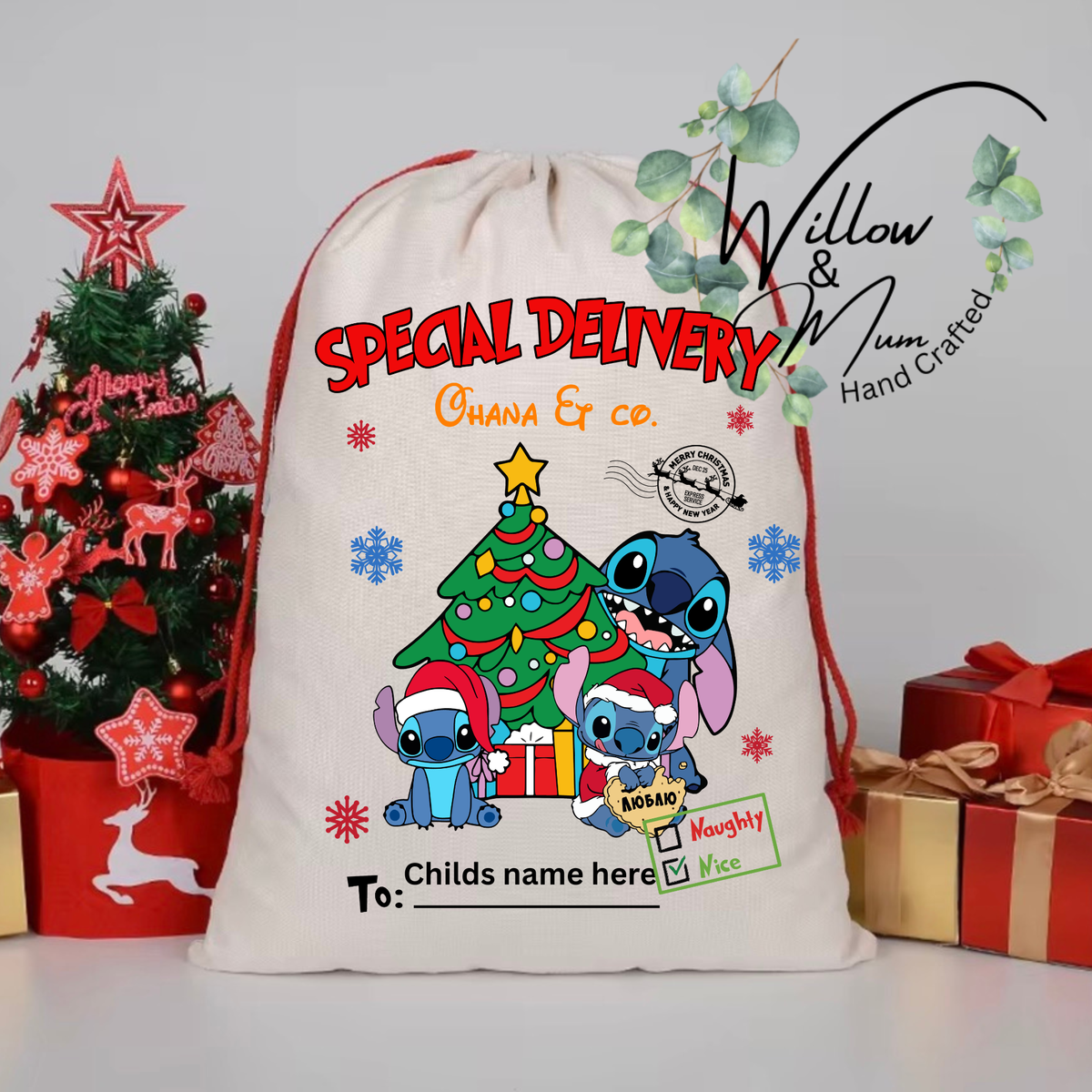 Santa Sack Ohana Stitch