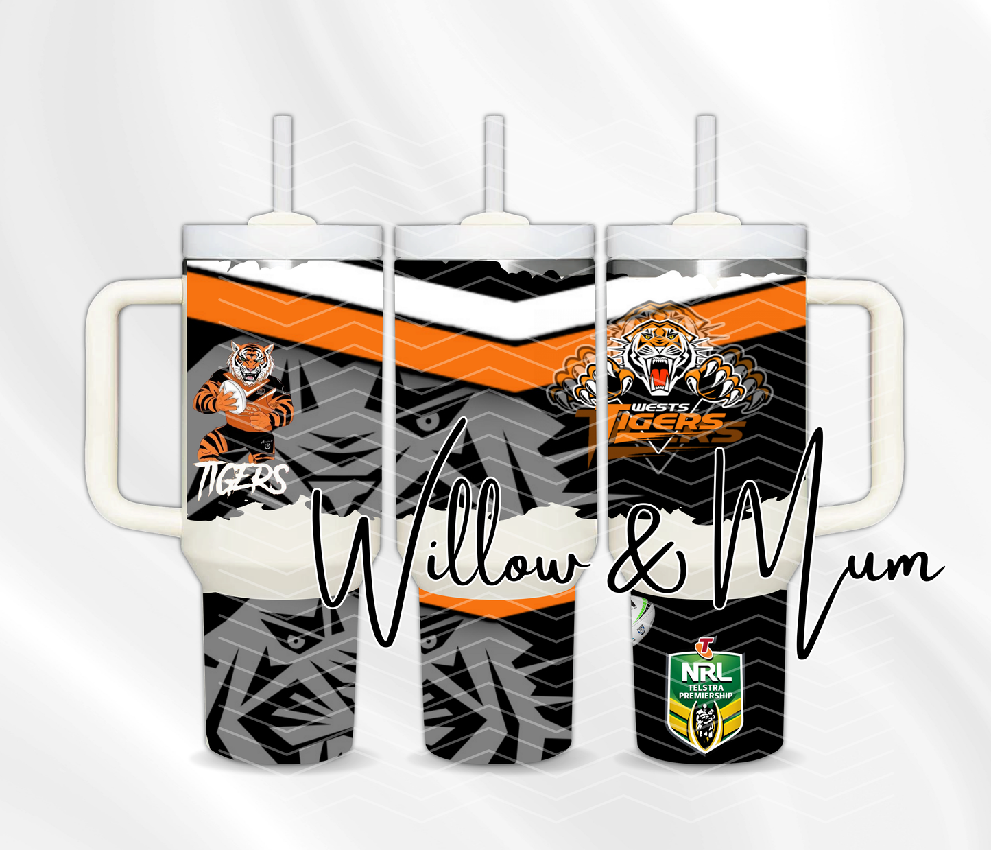 40oz Tumbler | NRL | West Tigers