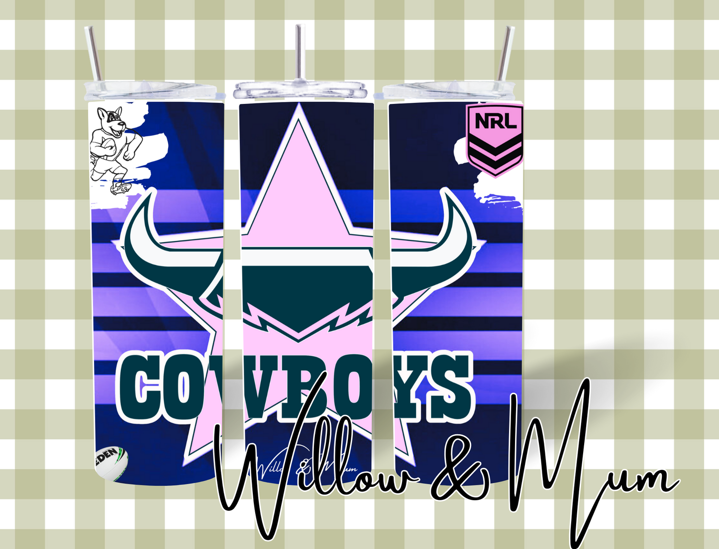 20oz Straight Tumbler | NRL | Cowboys