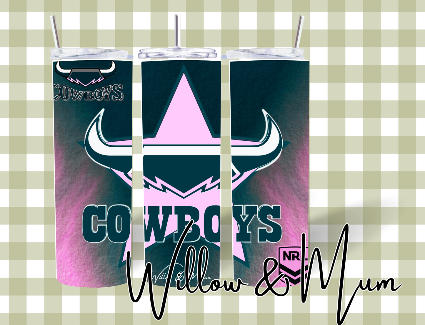 20oz Straight Tumbler | NRL | Cowboys