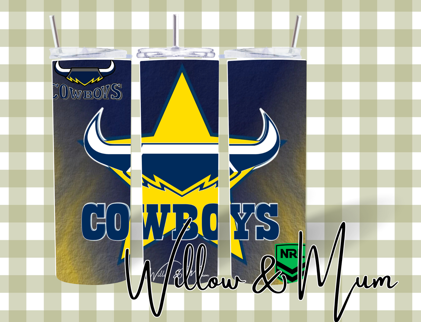 20oz Straight Tumbler | NRL | Cowboys
