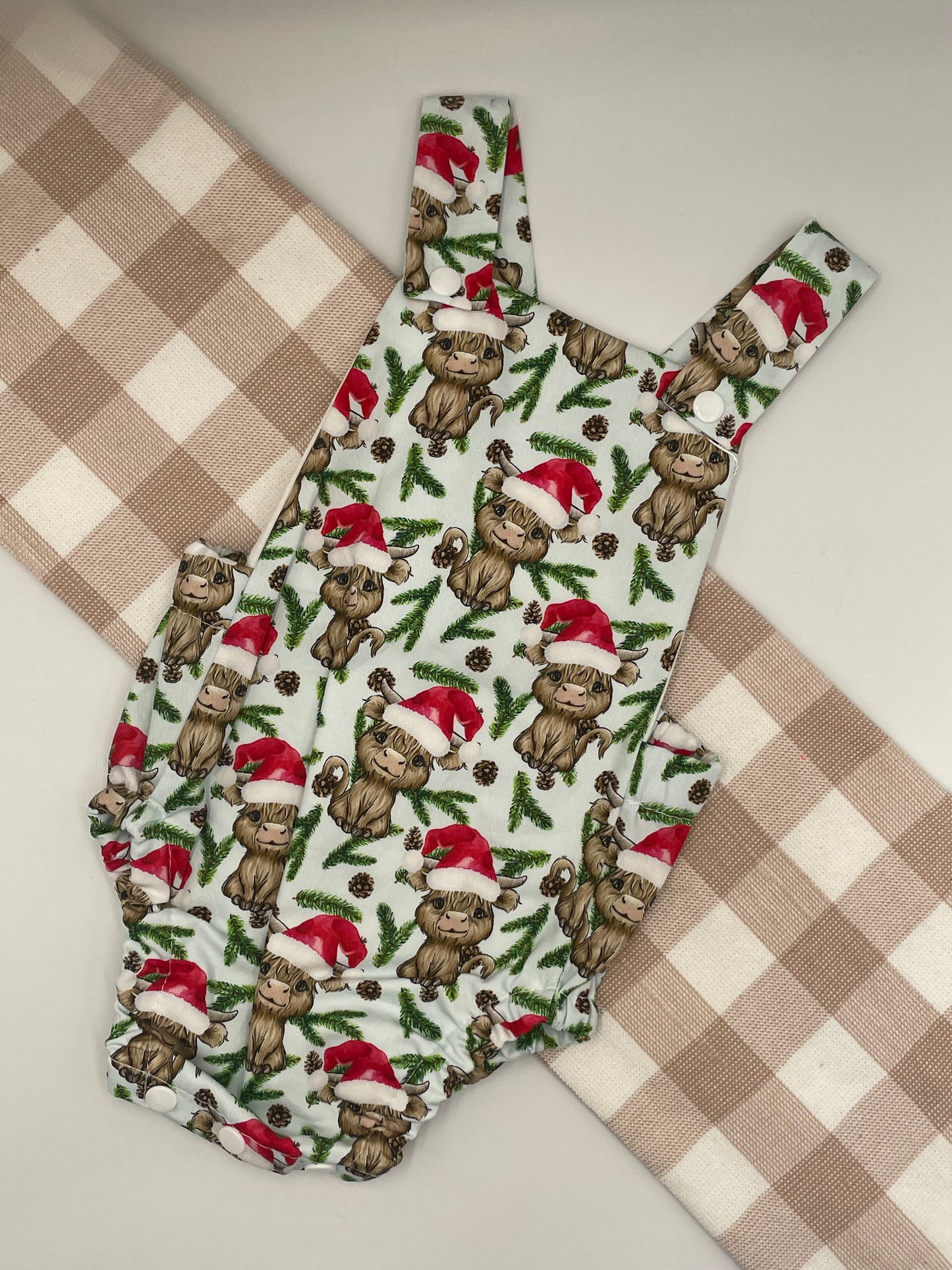 Christmas Cow Romper