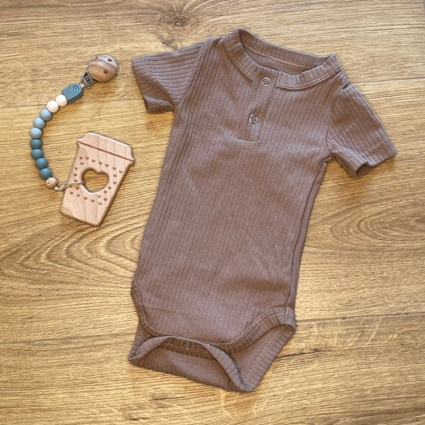 Organic Cotton Onesie Caramel
