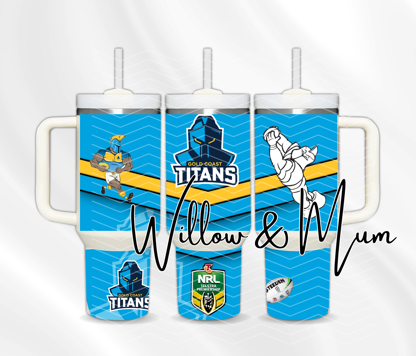 40oz Tumbler | NRL | Titans