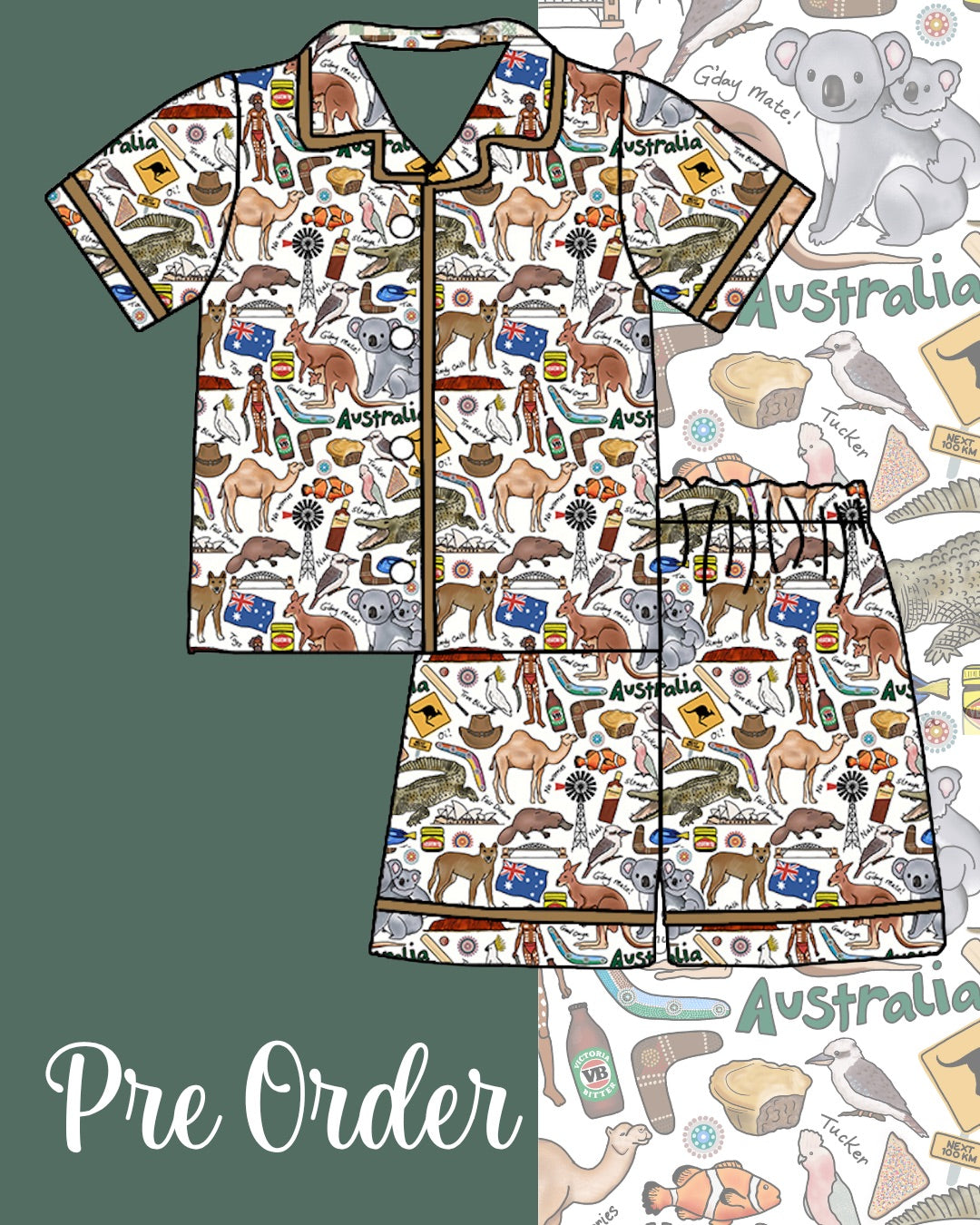 PRE ORDER Organic 2pcs Set | Aussie Aussie Aussie