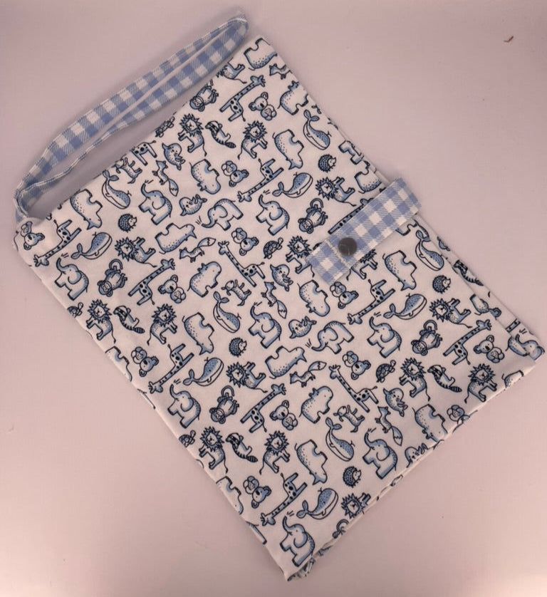 Blue Animals | Baby Nappy Clutch