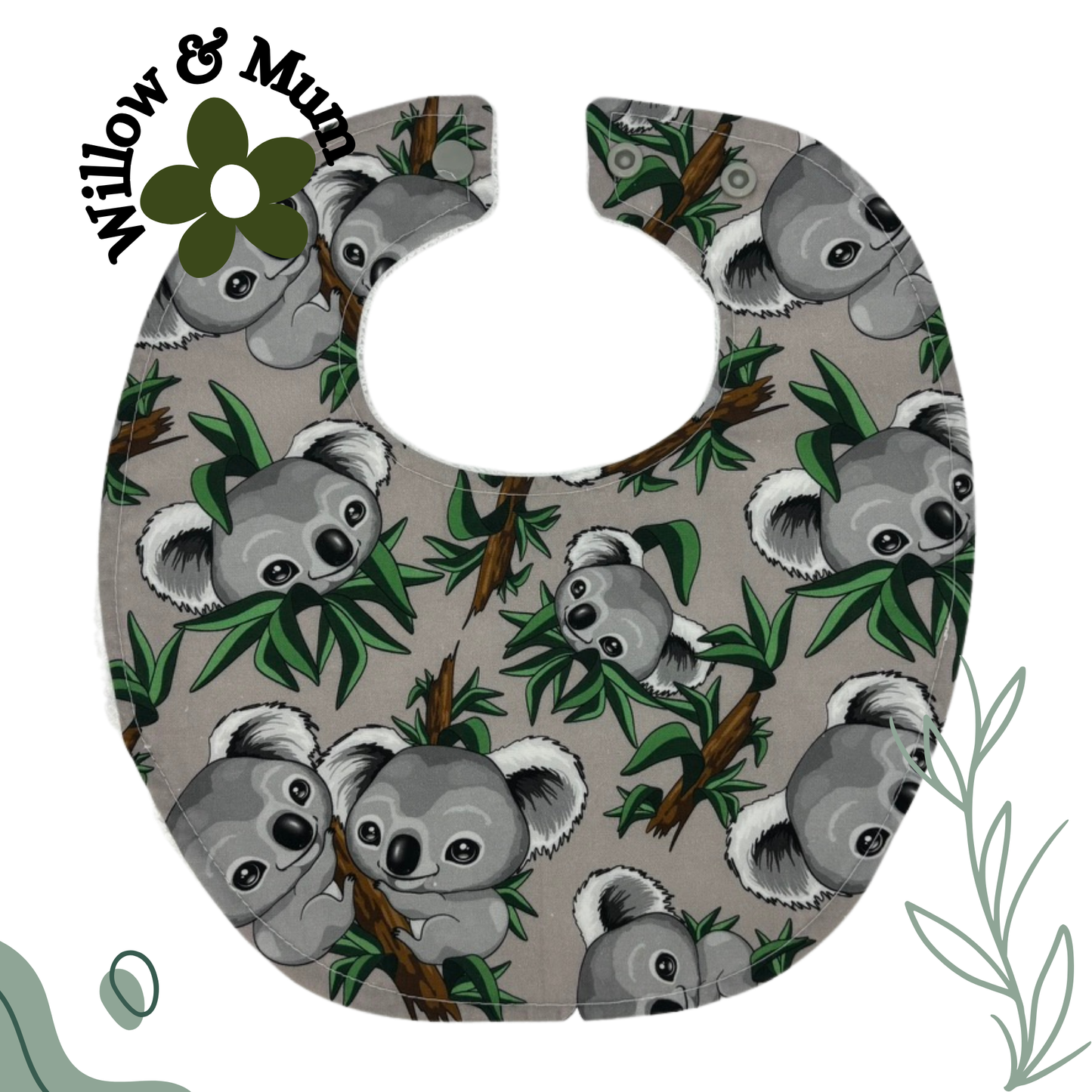 Baby Bib | Koalas in trees