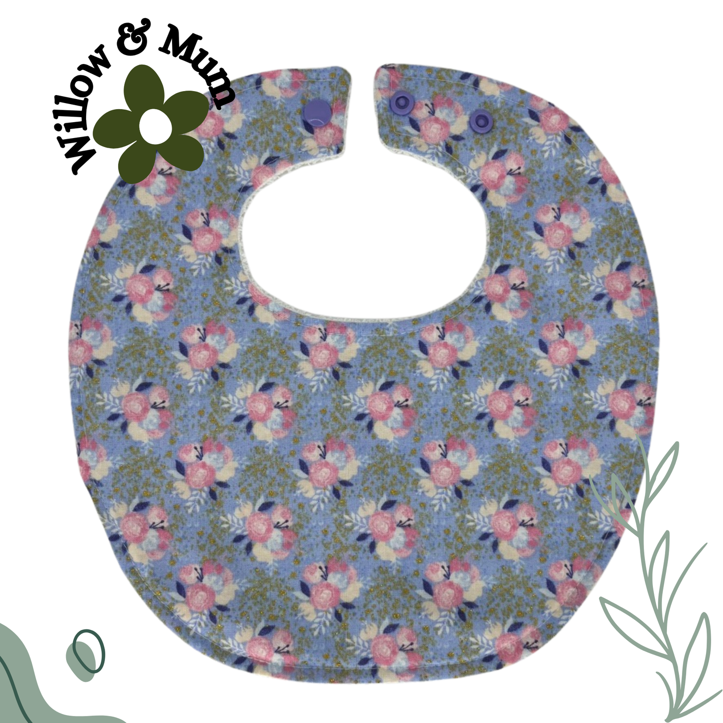 Baby Bib | Roses