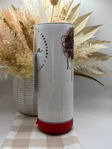 20oz straight Tumbler w bluetooth speaker | Mama