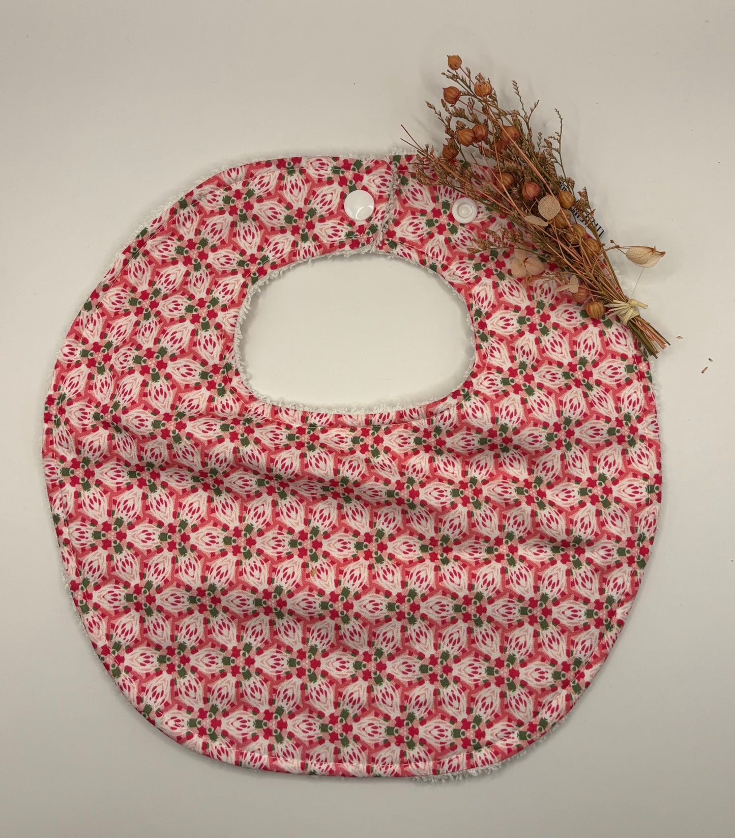 Baby Bib | Pink Flower