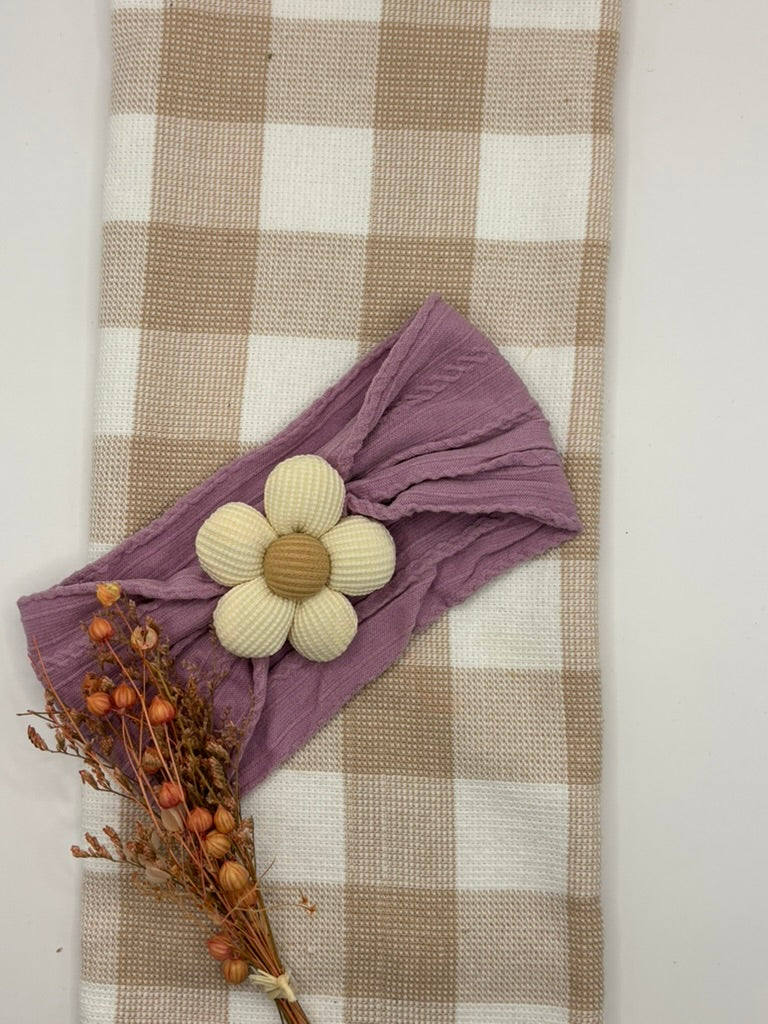 Baby | Hair Bow | Flower Purple