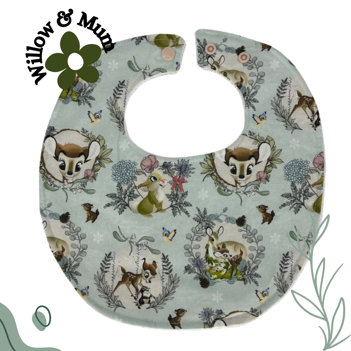 Baby Bib | Blue Bambi