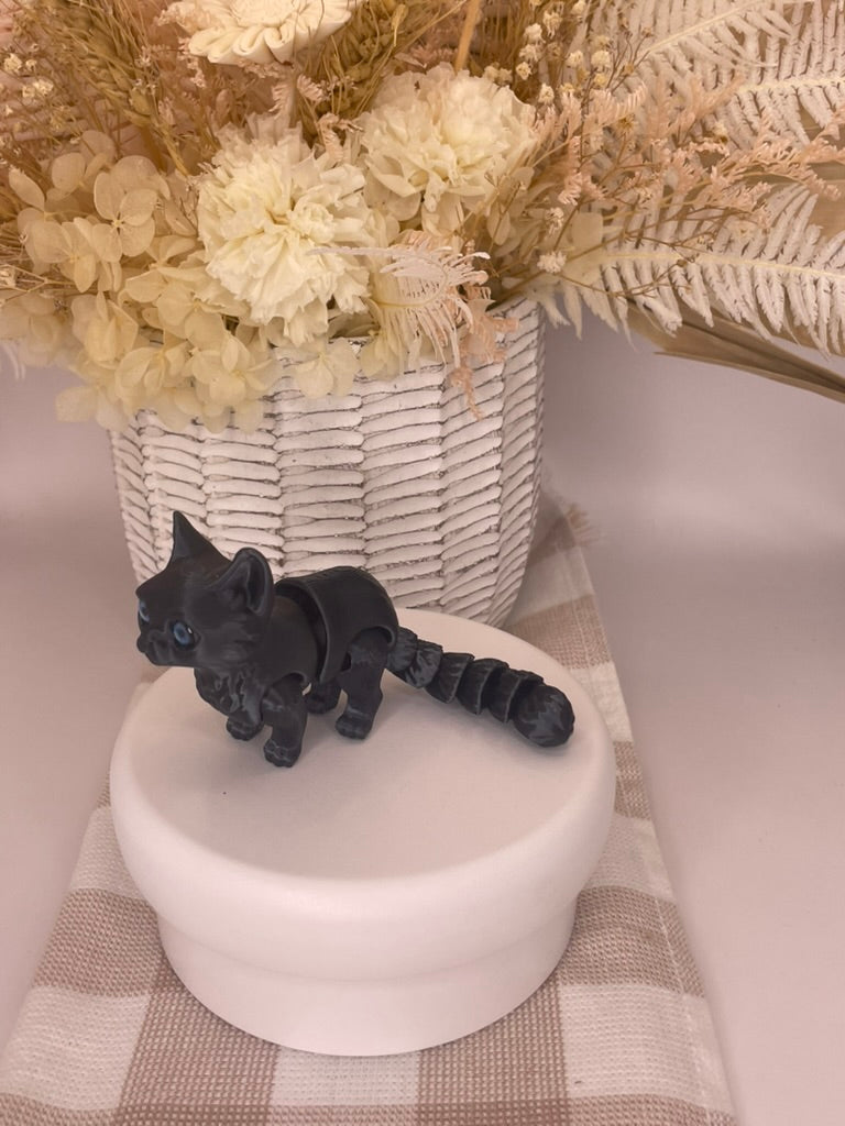 3D Printed | Cat | Black
