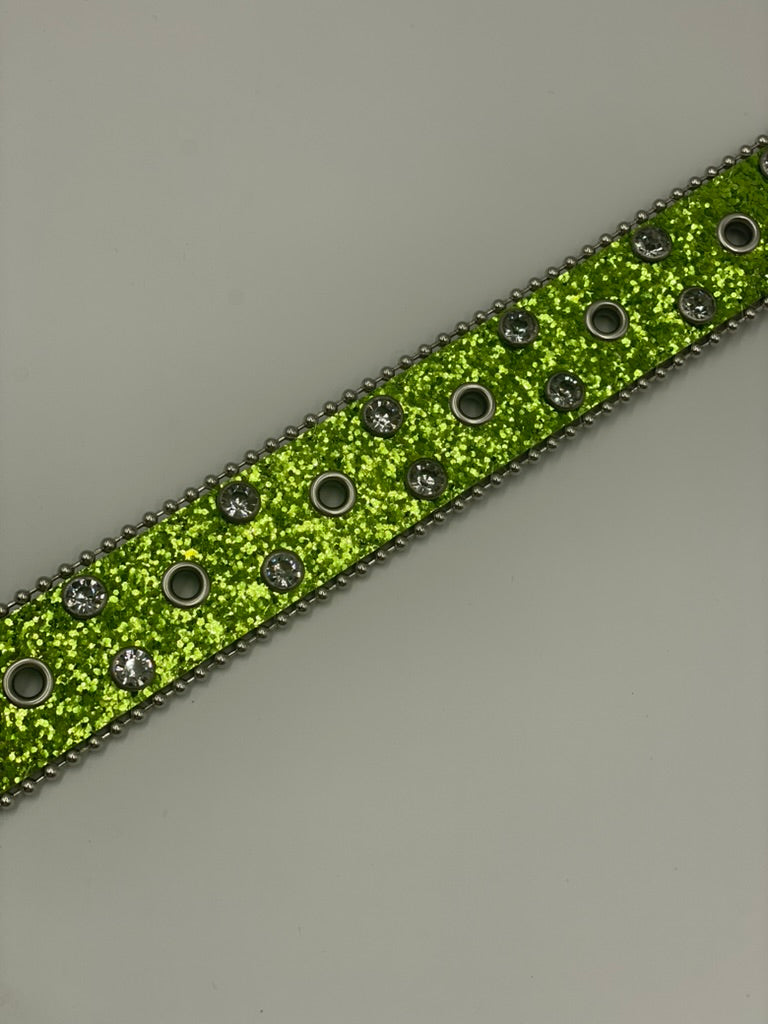Rhinestone Belt | Green
