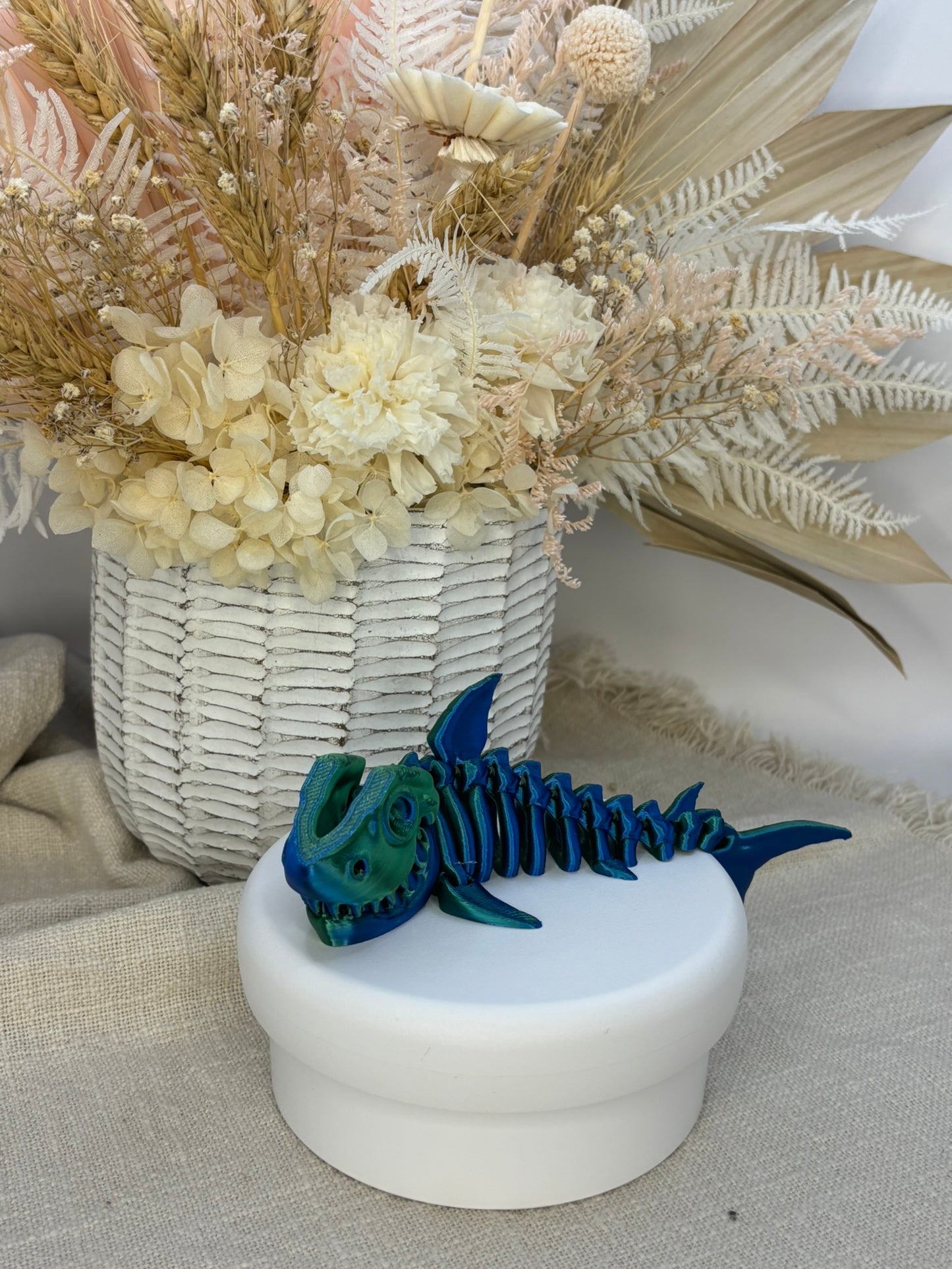 3D Printed | Shark | Blue Green