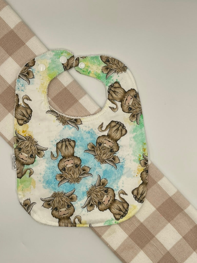 Baby Bib | Highland cows