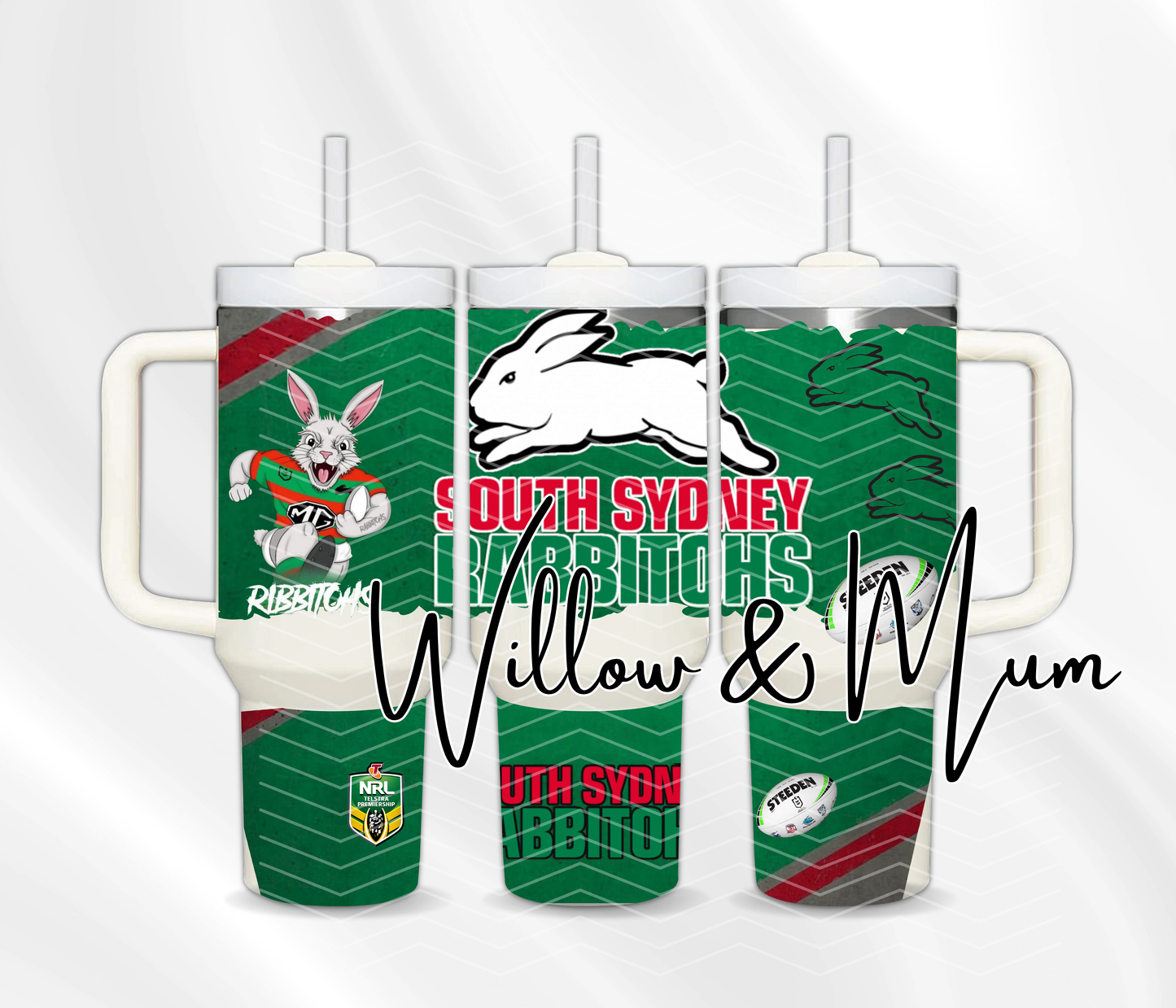 40oz Tumbler | NRL | Rabbitohs