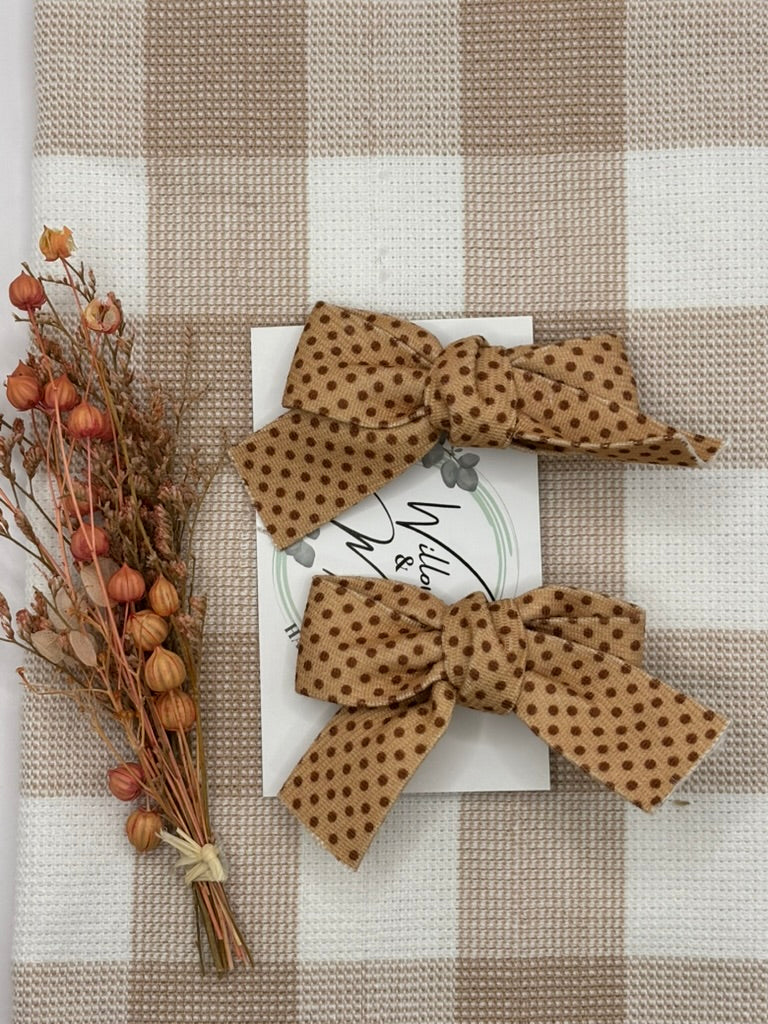 Baby | Hair Bow Clips | Dots