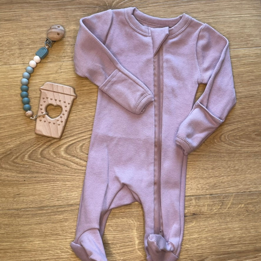 Organic Cotton Growsuit Purple
