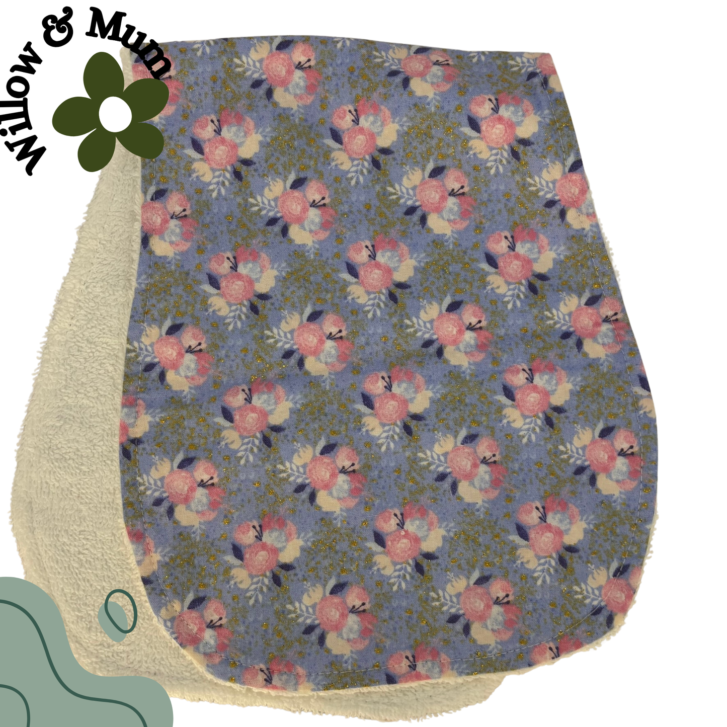 Baby Burp Cloth | Roses