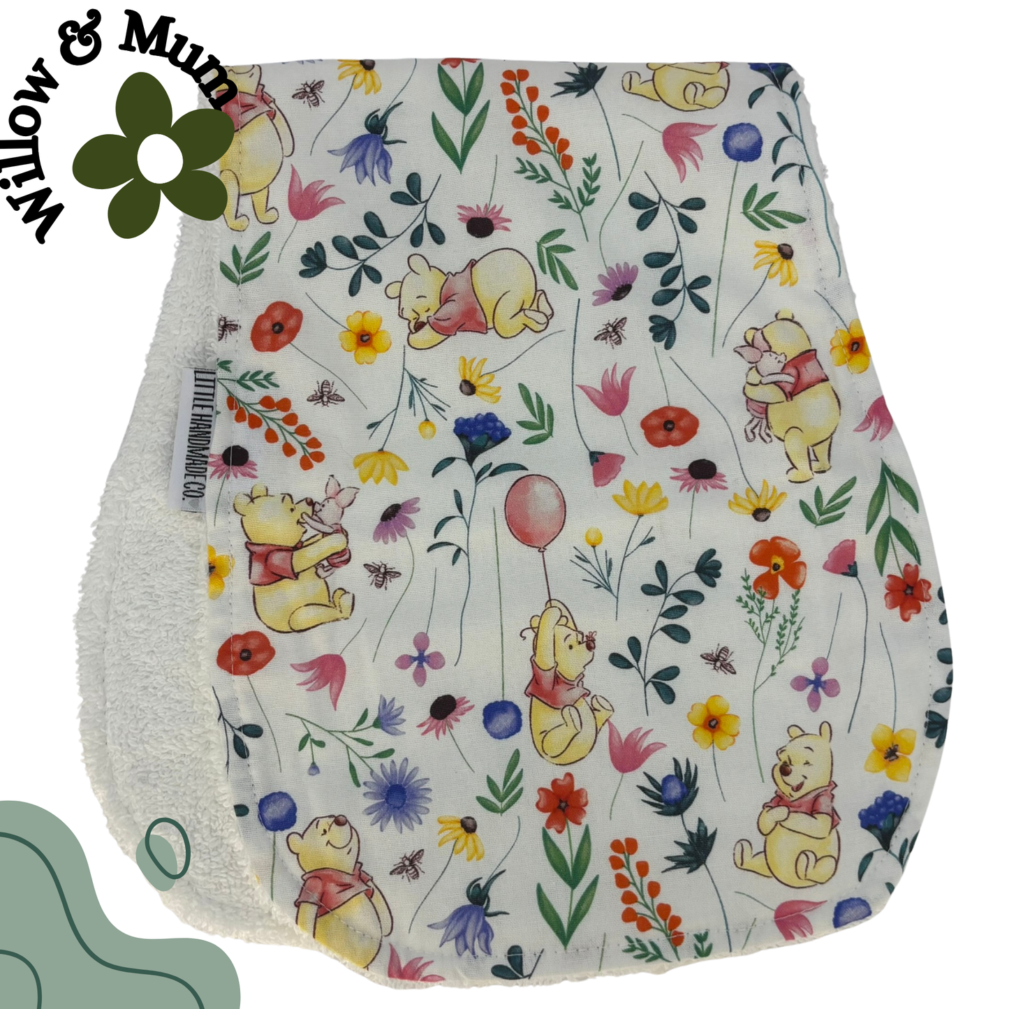 Baby Burp Cloth | Pooh Bear