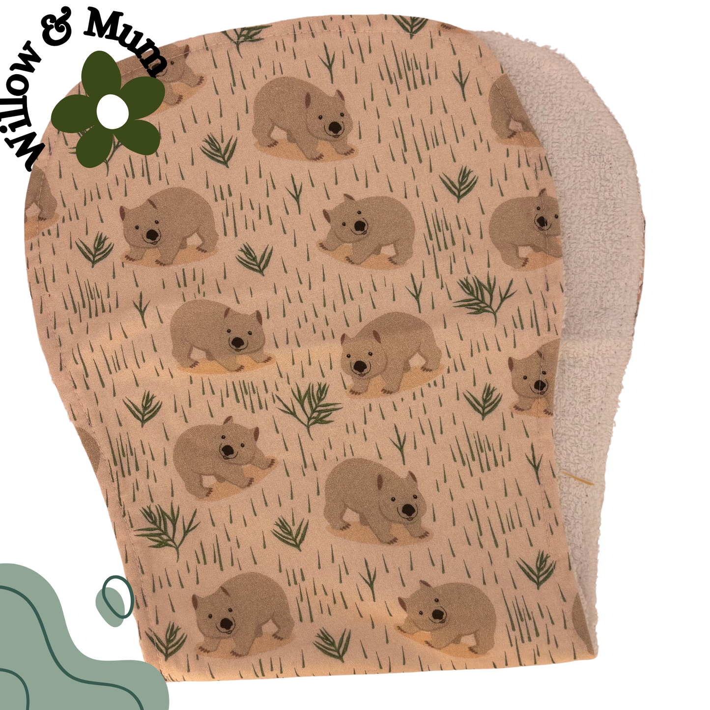 Baby Burp Cloth | Wombats