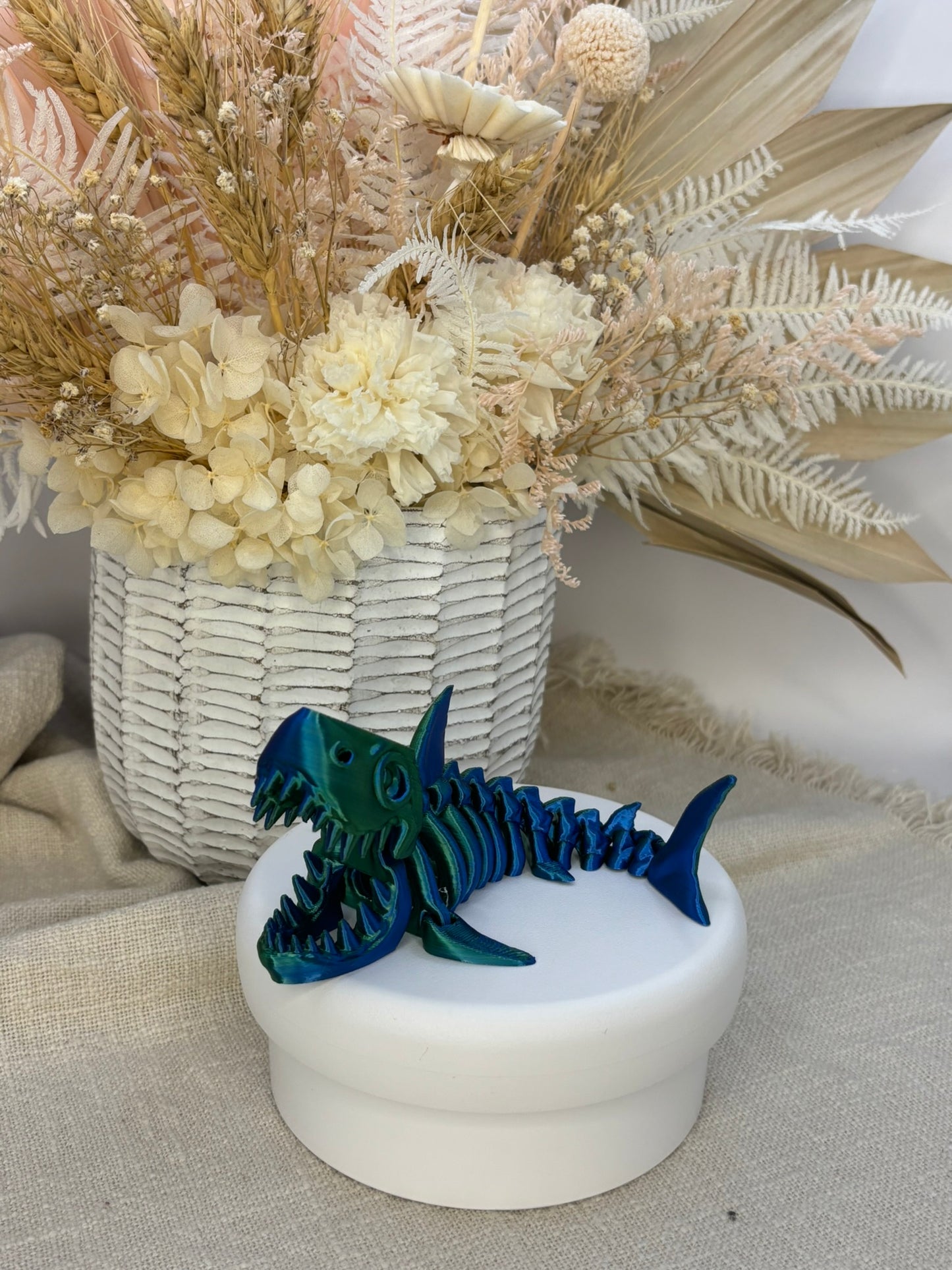 3D Printed | Shark | Blue Green
