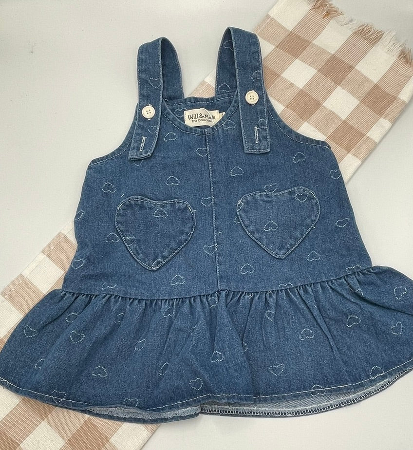 Denim Love Heart Dress