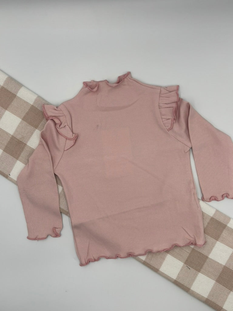 Sarah Frilled shirt | Pink