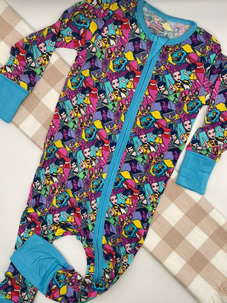 Organic Bamboo Growsuit | Kpop Rainbow