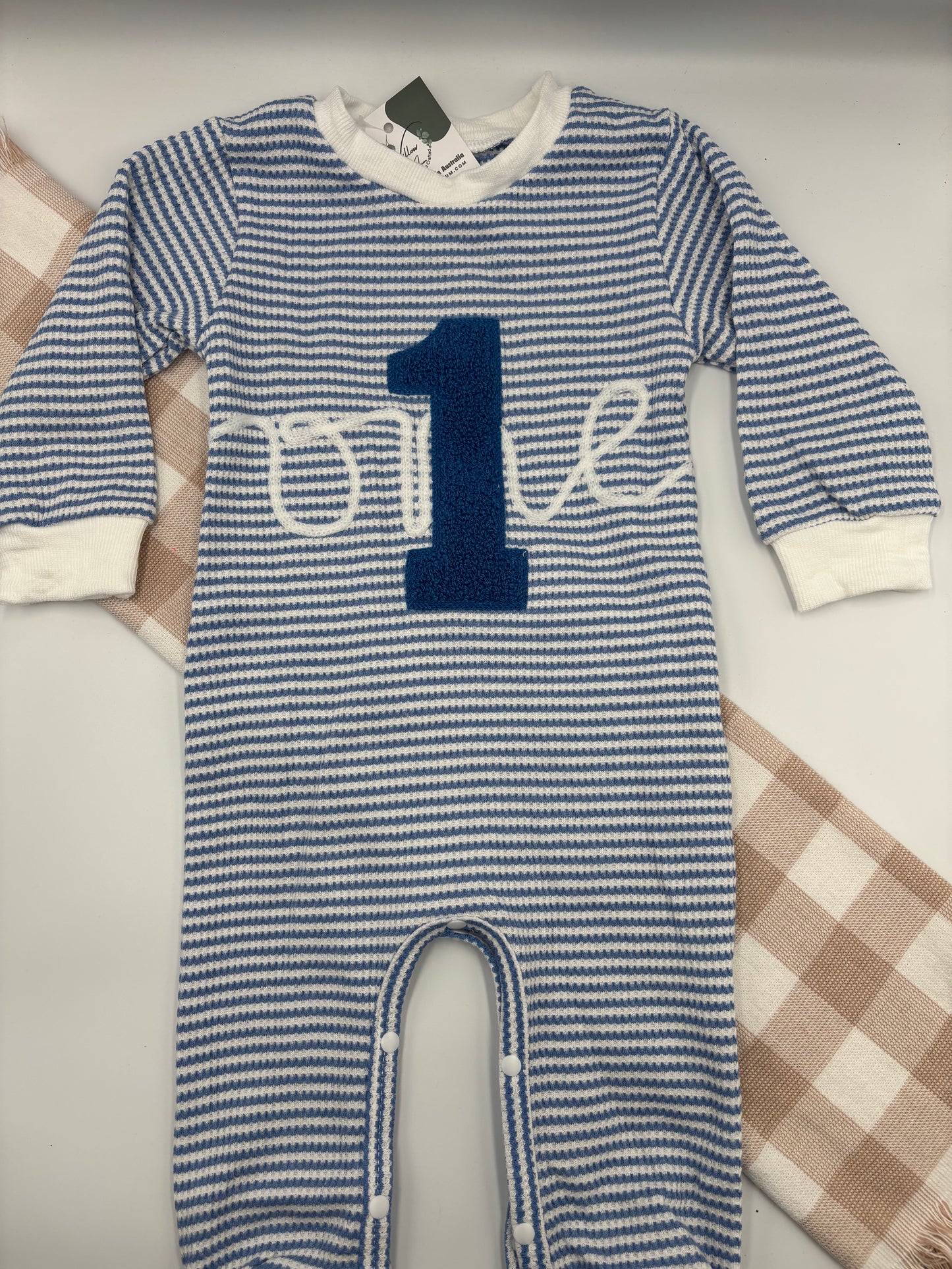 "One" Romper winter | Blue