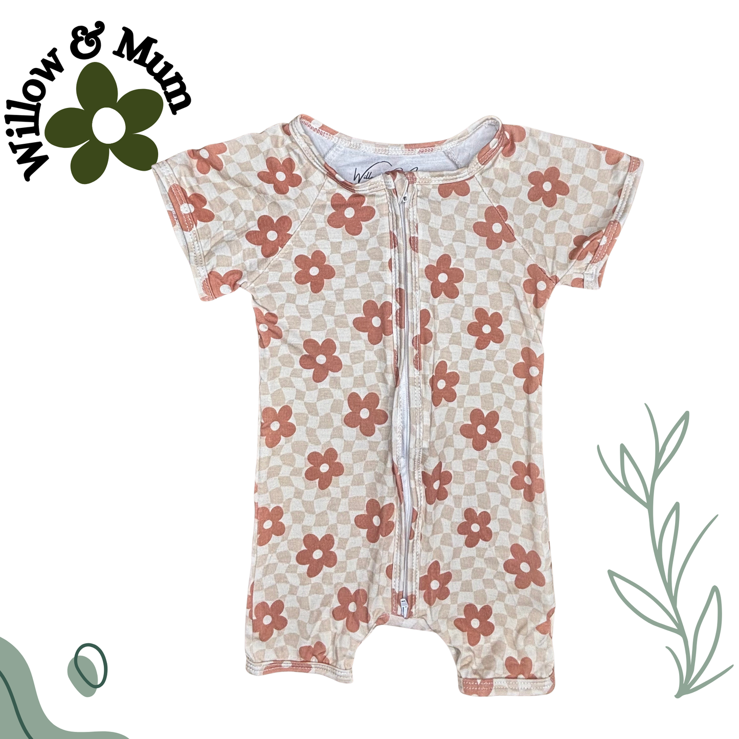 Flowers Organic Romper