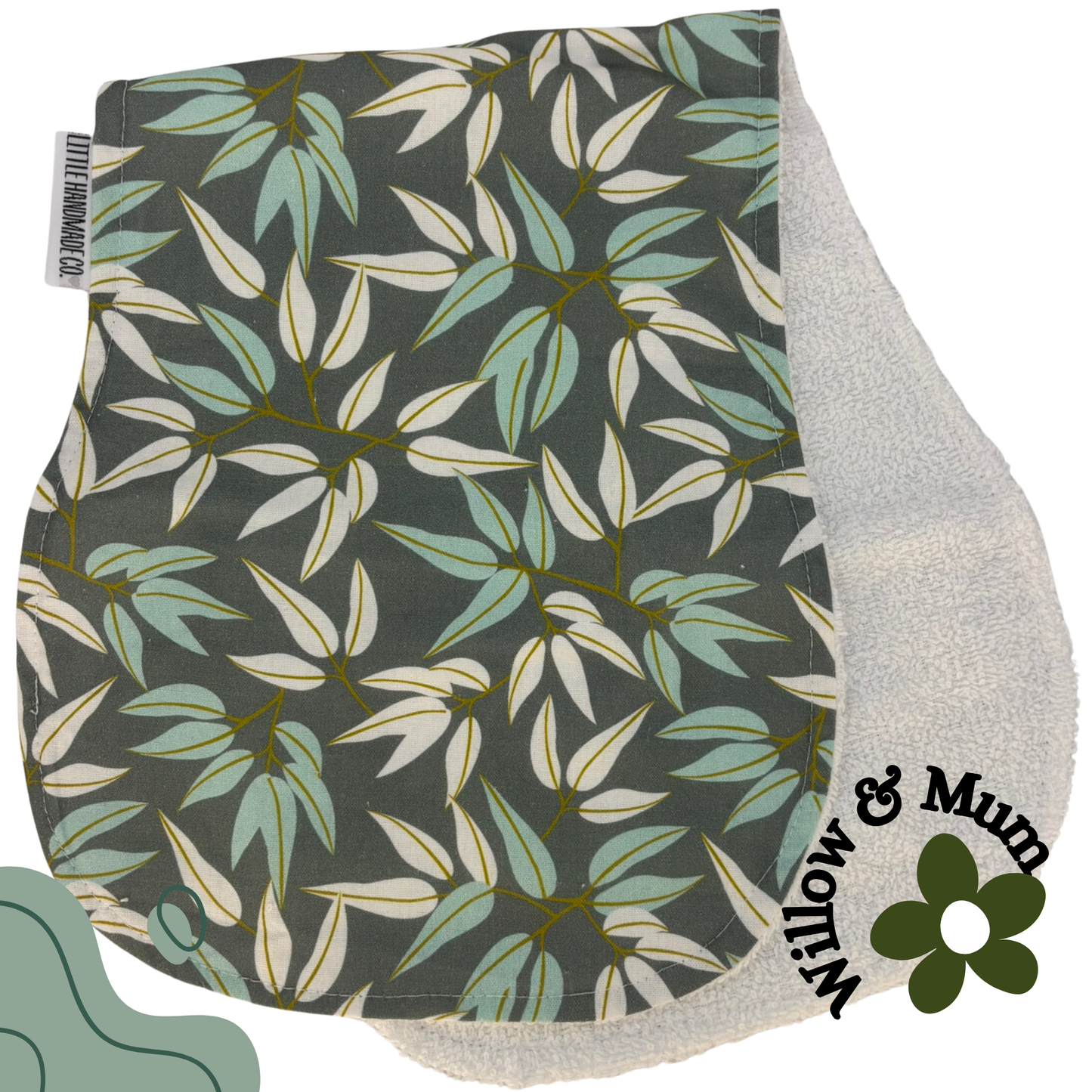 Baby Burp Cloth | Leaves