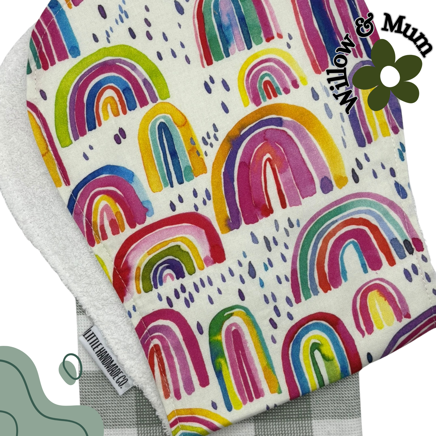 Baby Burp Cloth | Rainbows