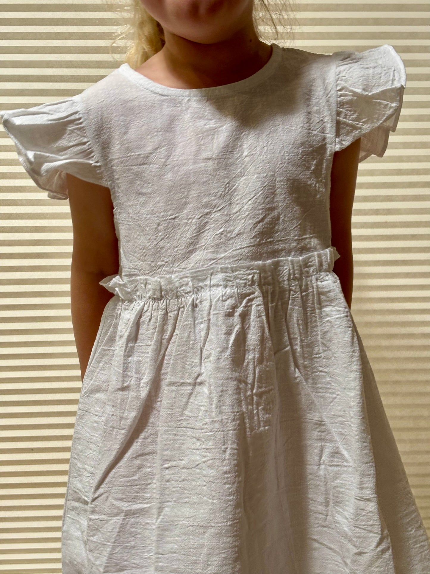 Ruffle Dress | White