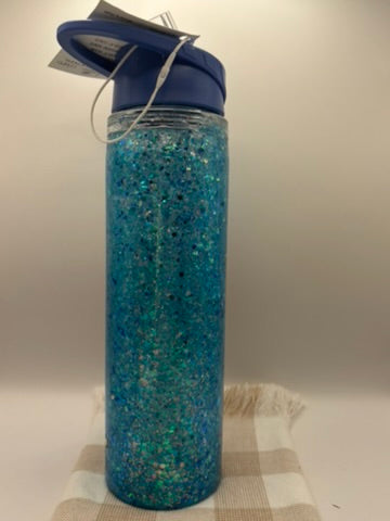 Retail Therapy | 750ml Flip Top Snow Globe Acrylic Drink Bottle