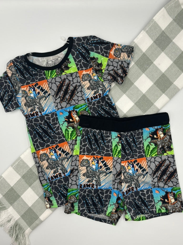 Bluey Dino 2pcs summer sets | 6-12M