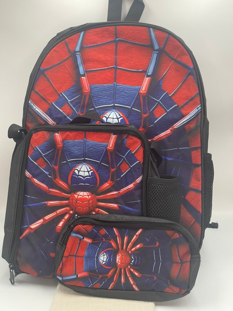 School Bag, Lunch Box & Pencil Case Spider