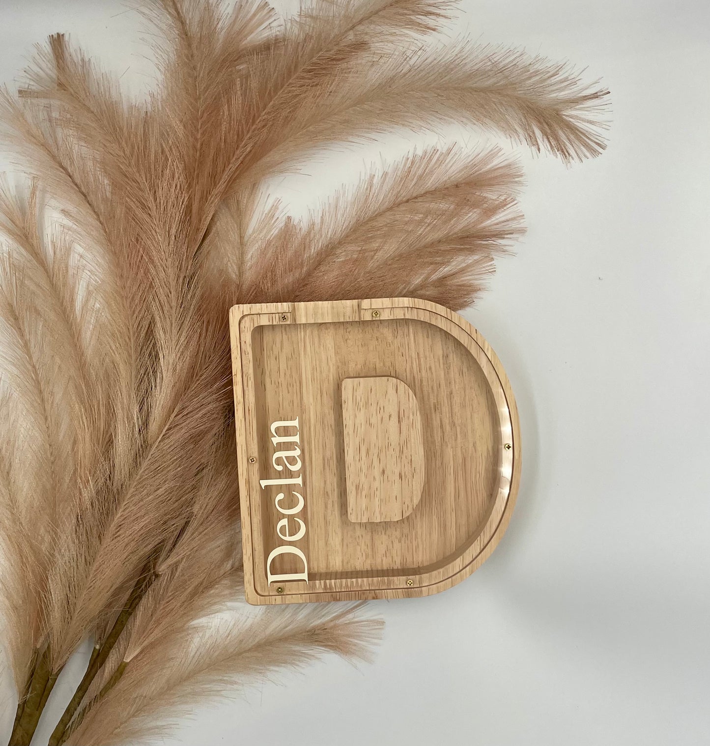 Wooden Letter Money Box