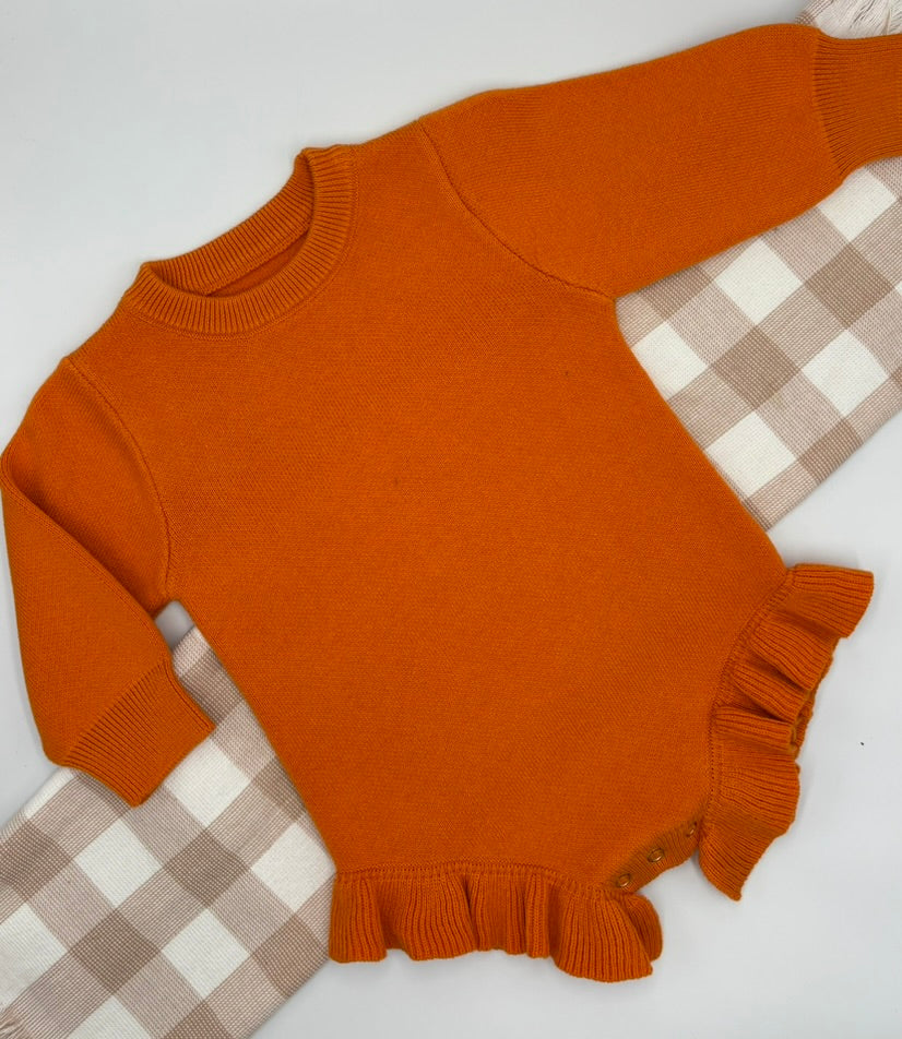 Sammy Frills knit Body Suit | 3-6M