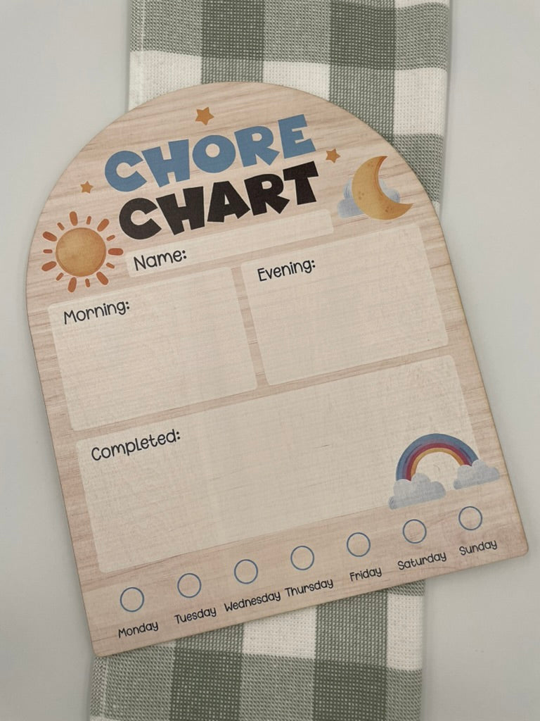 Chore Chart Blue