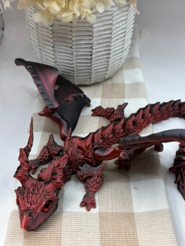 3D Printed |Dragon W moving wings
