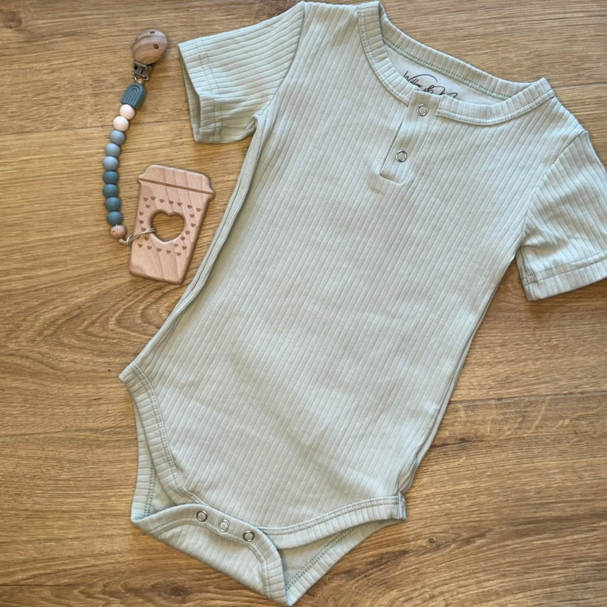 Organic Cotton Onesie Light Green