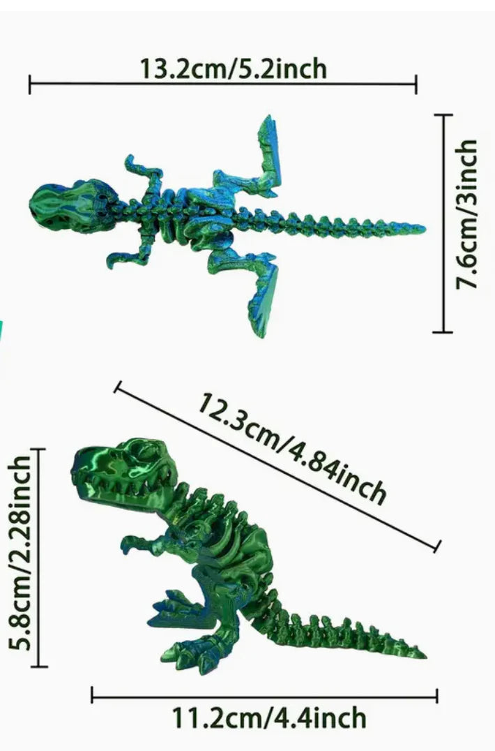 3D Printed | Dinosaur | Black