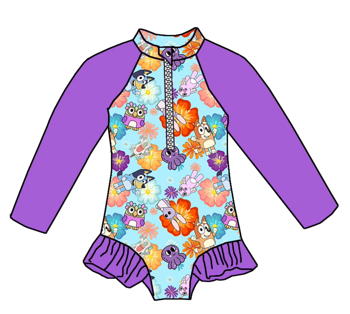 Bluey "Girls" Swimmers
