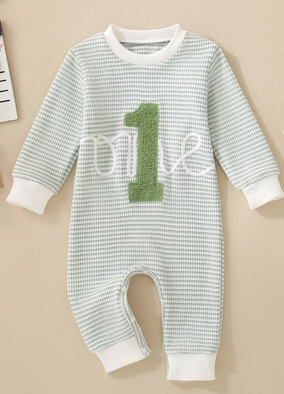 "One" Romper Green "winter"