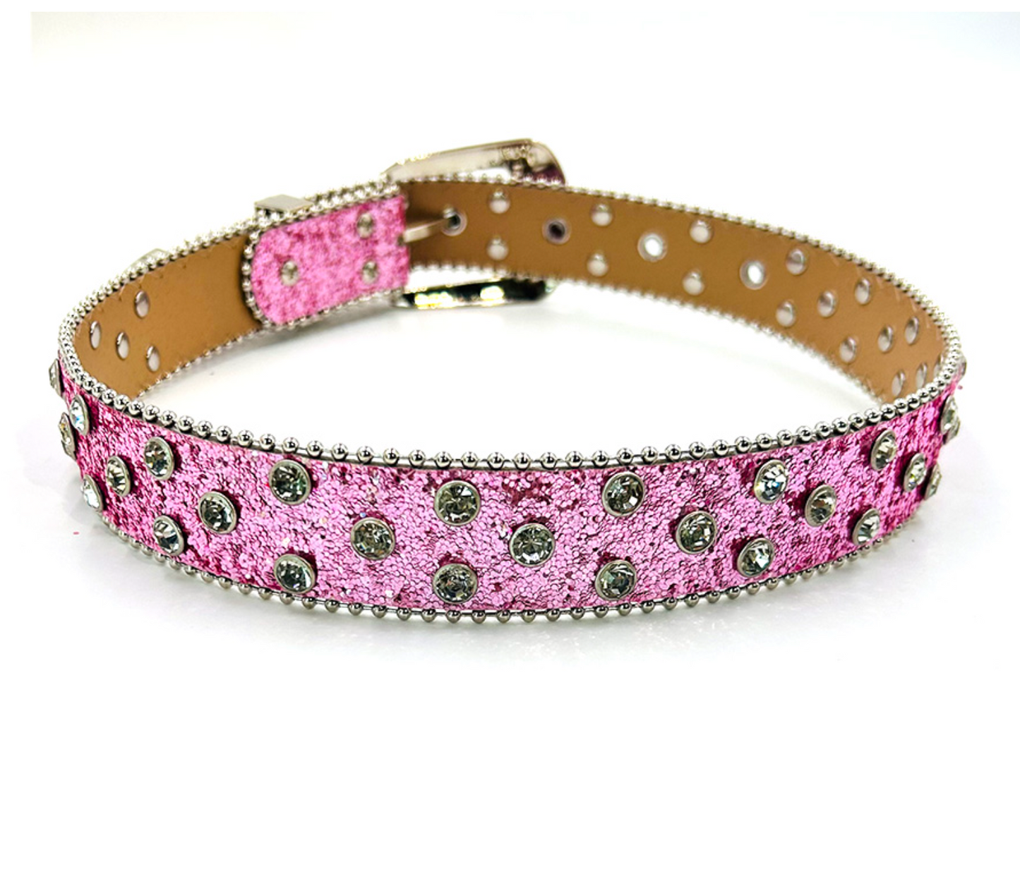 Rhinestone Belt | Pink
