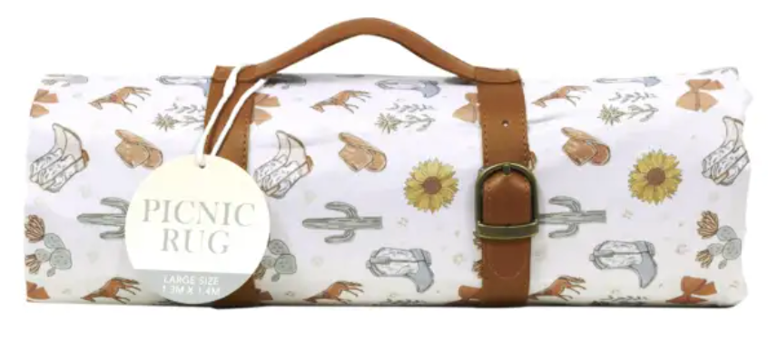 Saddle & Bloom Picnic Rug